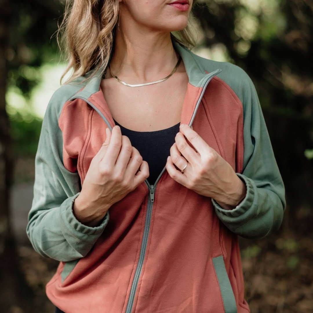 Adult Unisex Bamboo Fleece Bomber Jacket — Last Call - Image 3