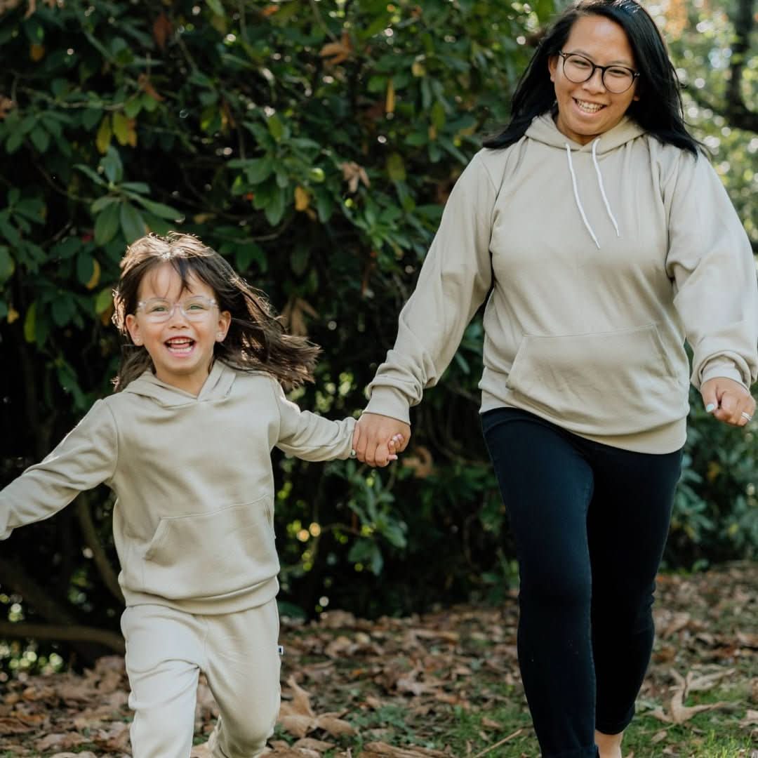Adult Unisex Bamboo Fleece Hoodie | Beach Stone - Image 3