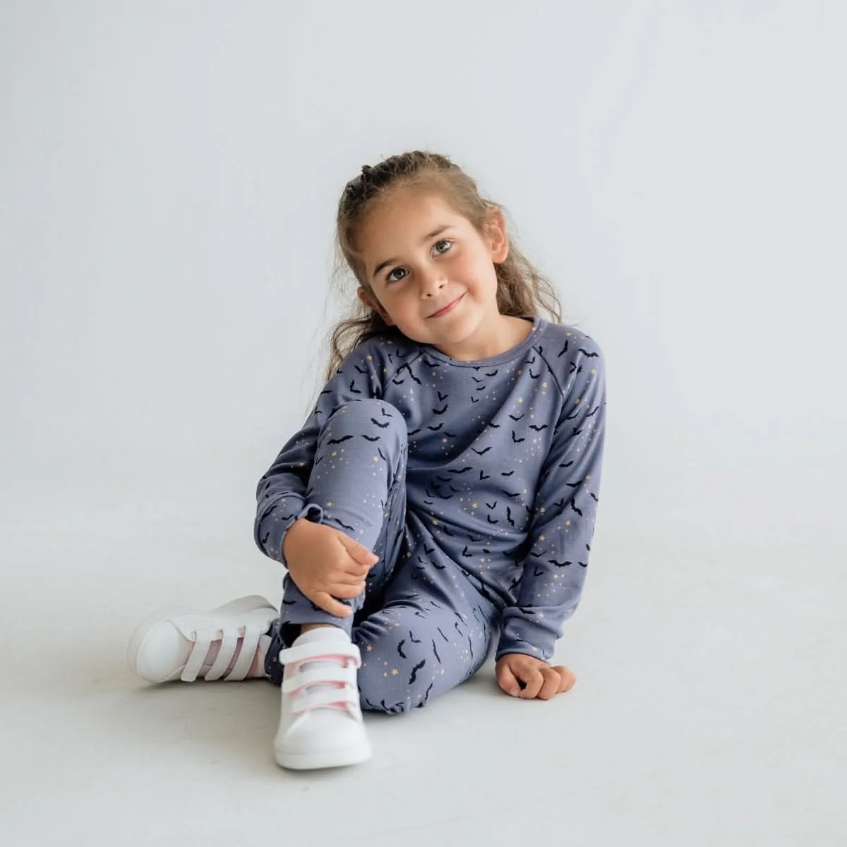 Baby/Kids' Bamboo Raglan Pullover | Batty Twilight - Image 3