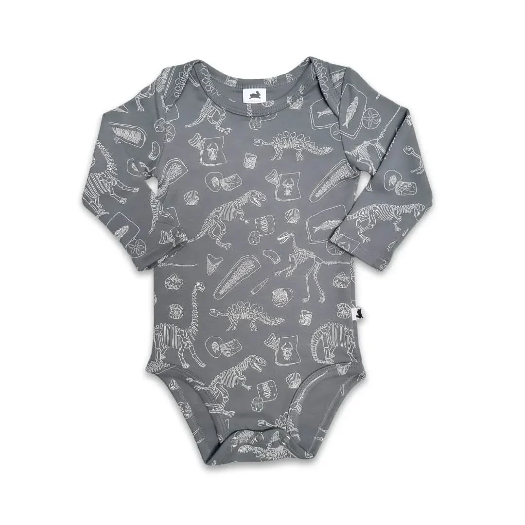 Baby Long-Sleeve Bamboo Onesie | Prints - Image 10
