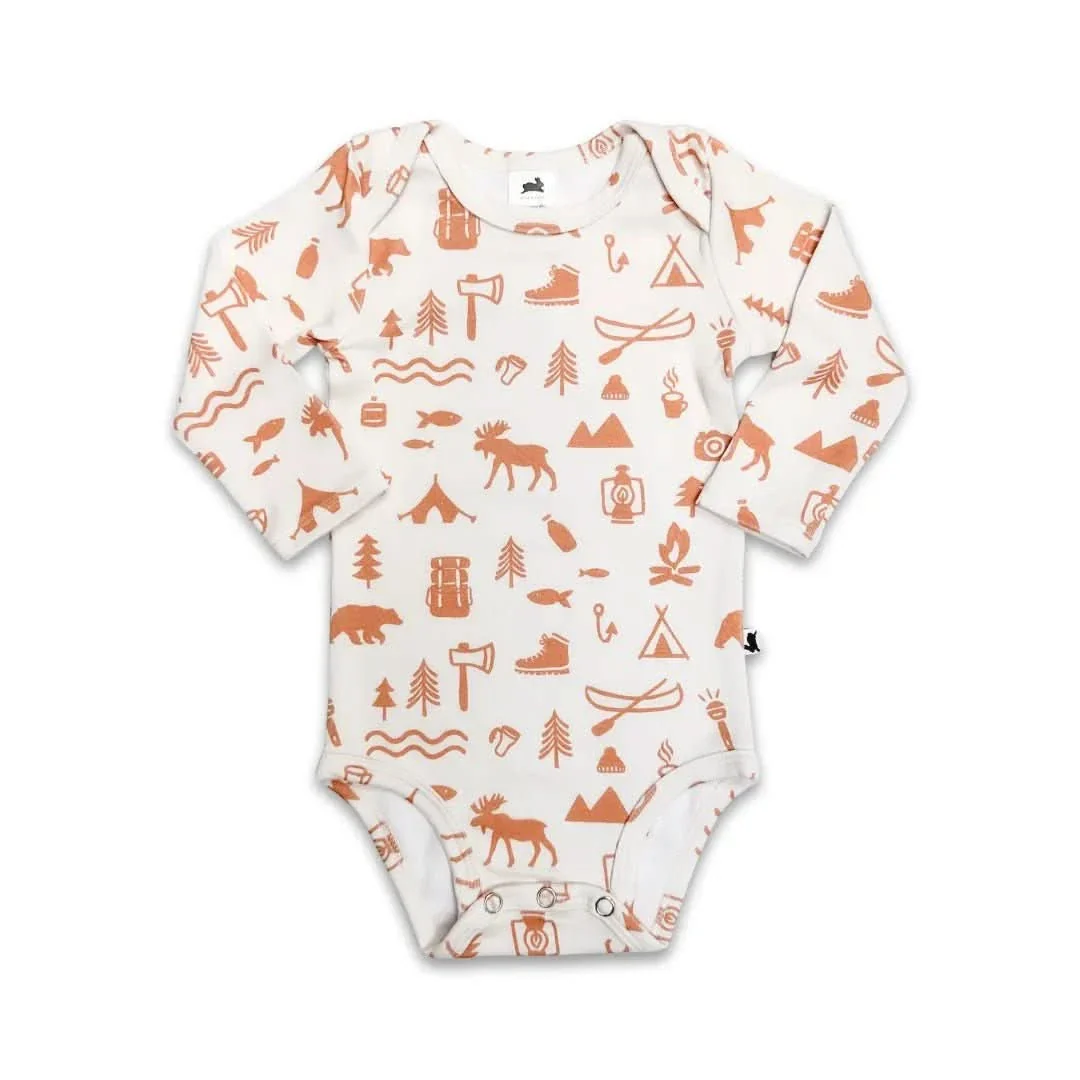 Baby Long-Sleeve Bamboo Onesie | Prints - Image 11