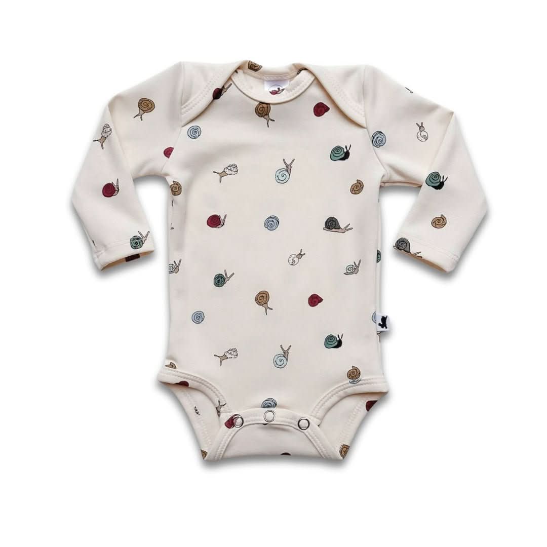 Baby Long-Sleeve Bamboo Onesie | Prints - Image 13
