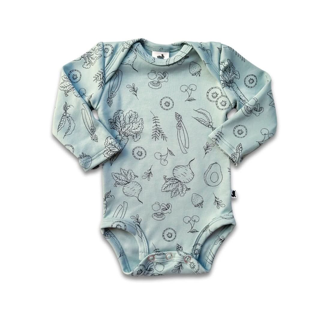 Baby Long-Sleeve Bamboo Onesie | Prints - Image 17