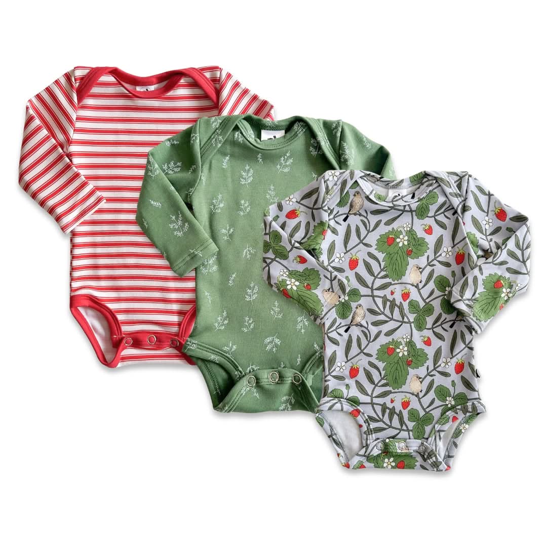 Baby Long-Sleeve Bamboo Onesie | Prints - Image 18
