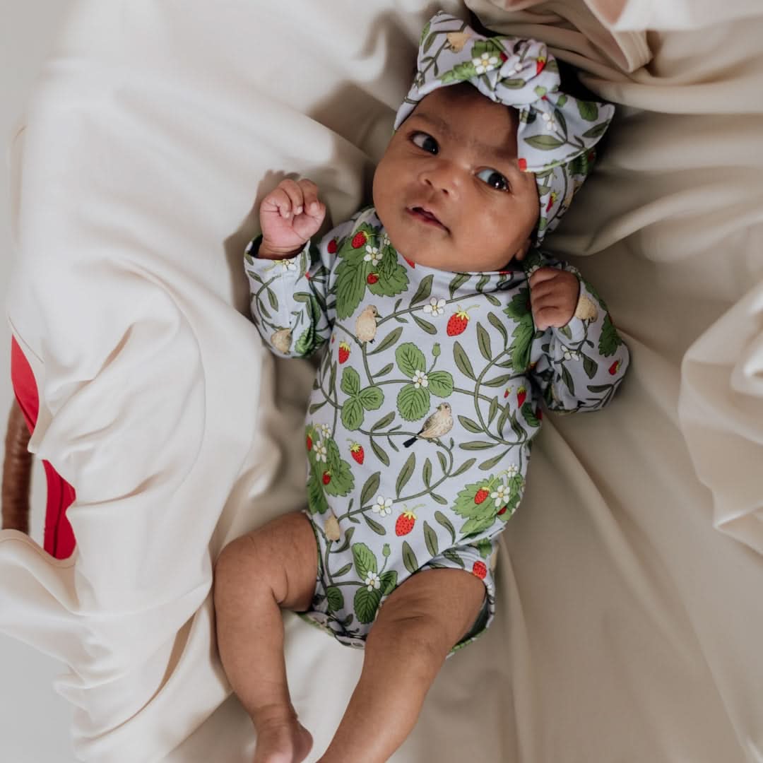 Baby Long-Sleeve Bamboo Onesie | Prints - Image 19