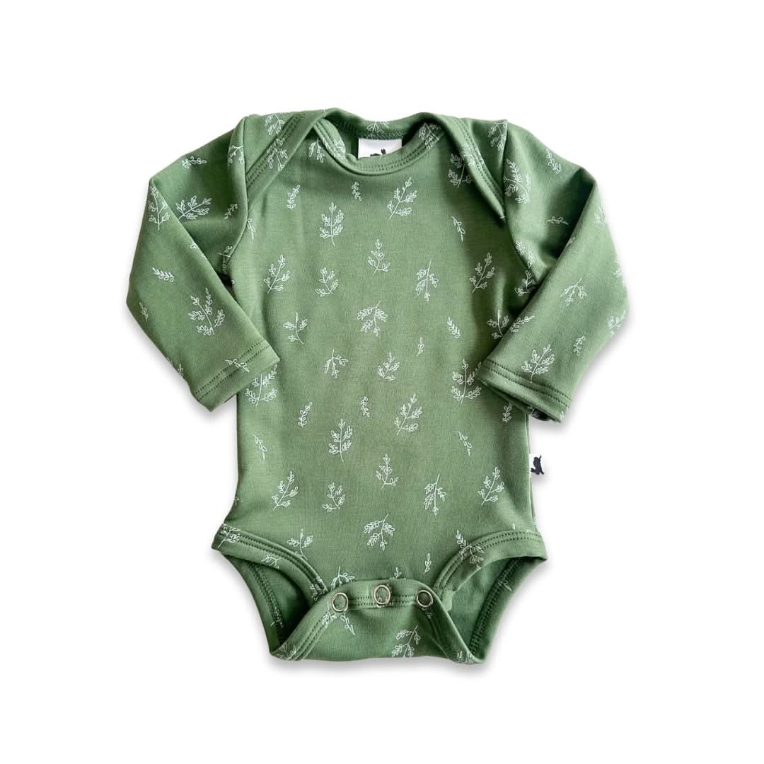 Baby Long-Sleeve Bamboo Onesie | Prints - Image 22