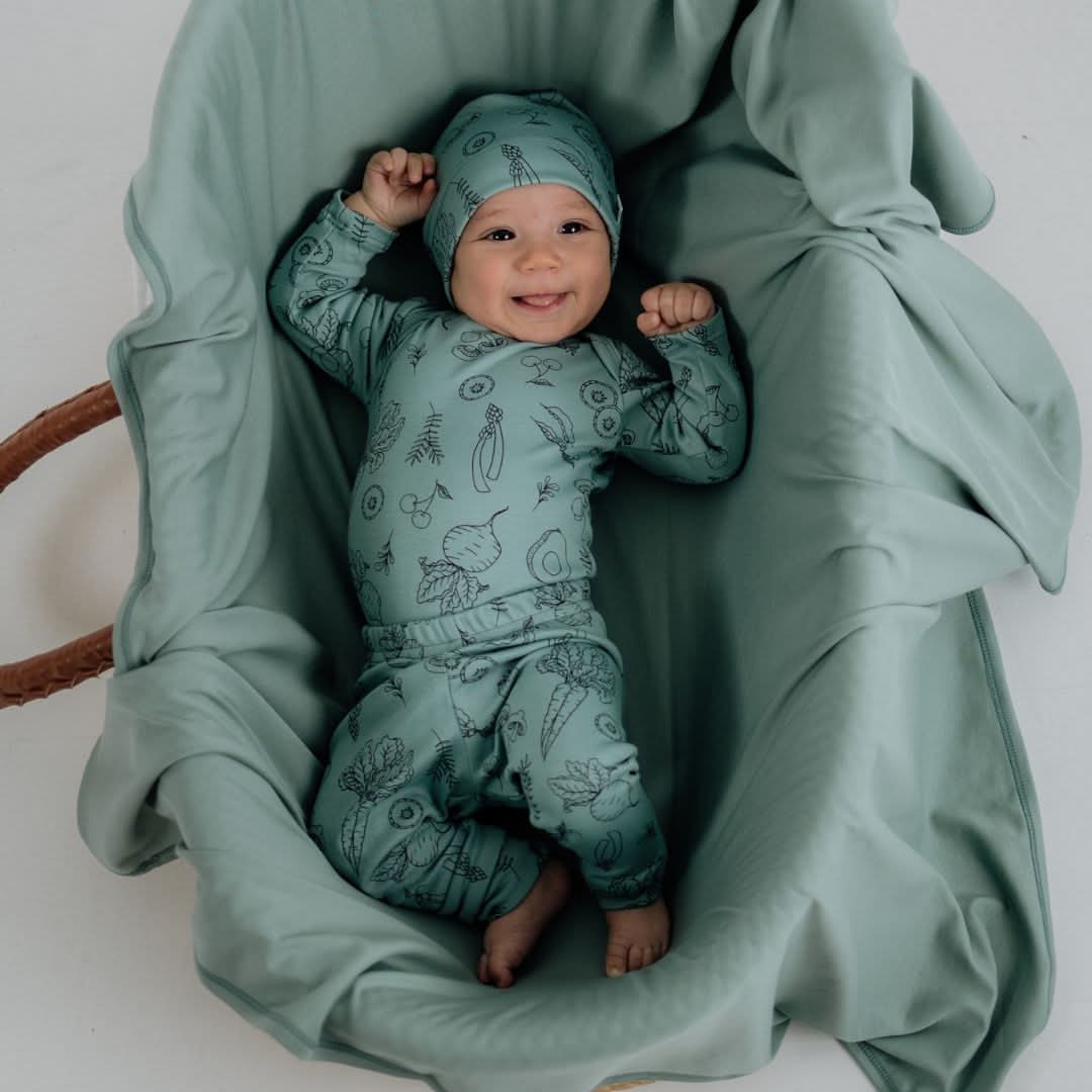 Baby Long-Sleeve Bamboo Onesie | Prints - Image 9