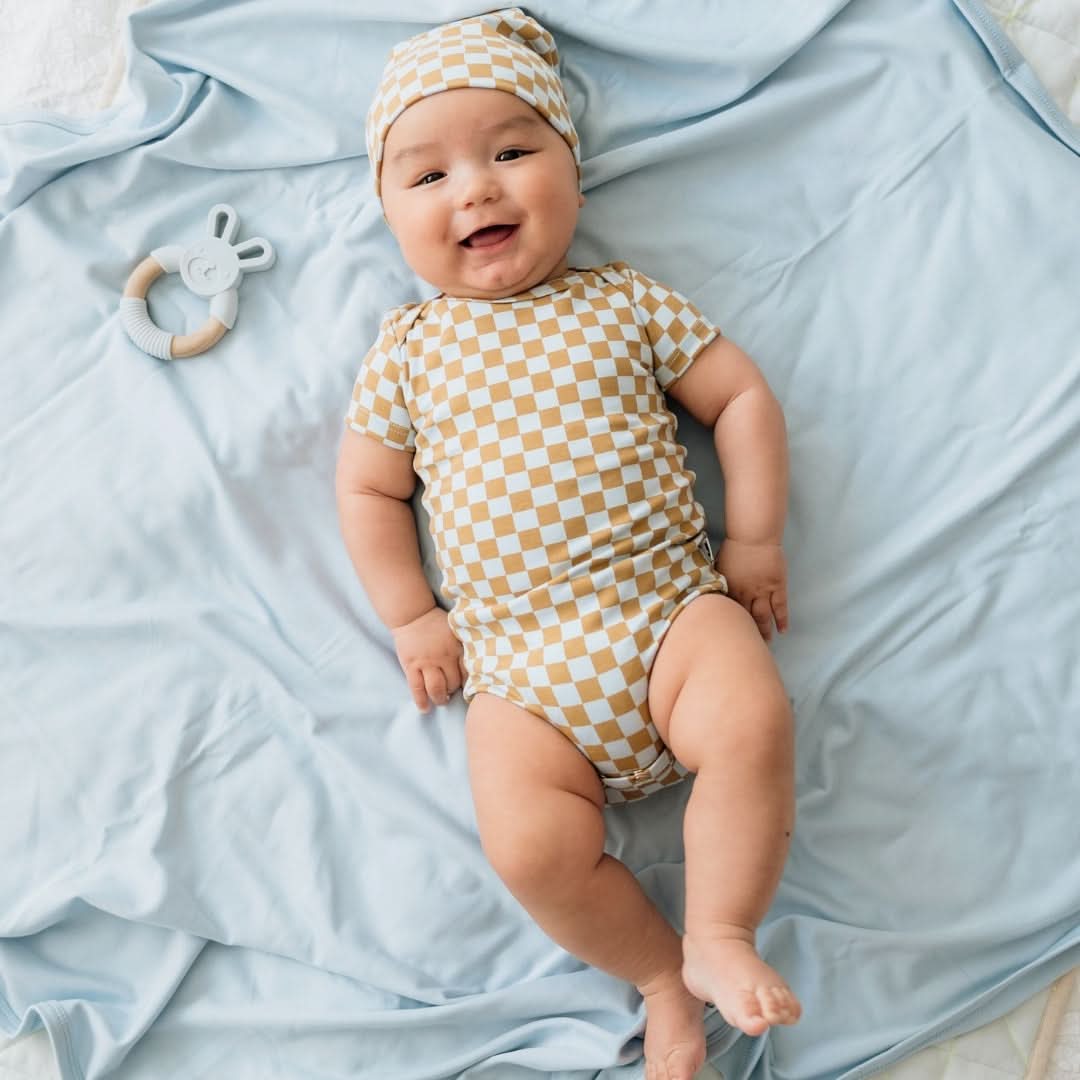 Baby Short Sleeve Bamboo Onesie — Last Call - Image 3