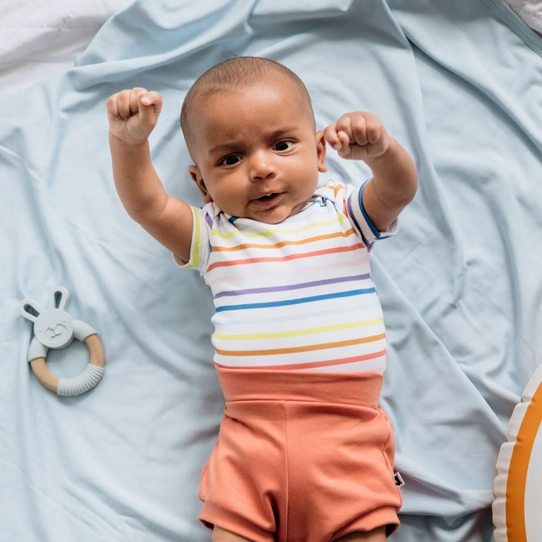 Baby Short Sleeve Bamboo Onesie — Last Call - Image 5