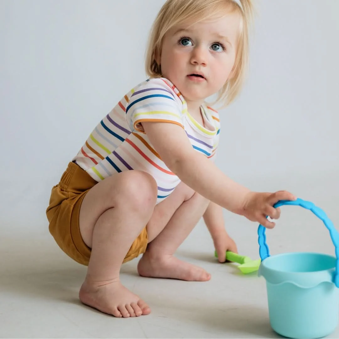 Baby Short Sleeve Bamboo Onesie — Last Call - Image 6