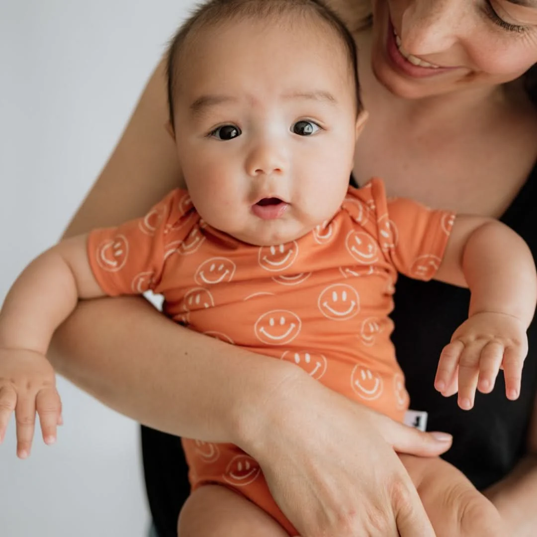 Baby Short Sleeve Bamboo Onesie — Last Call - Image 7