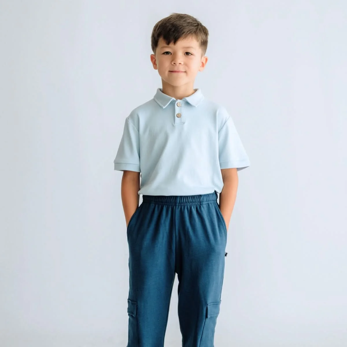 Kids' Bamboo Polo Shirt - Image 3