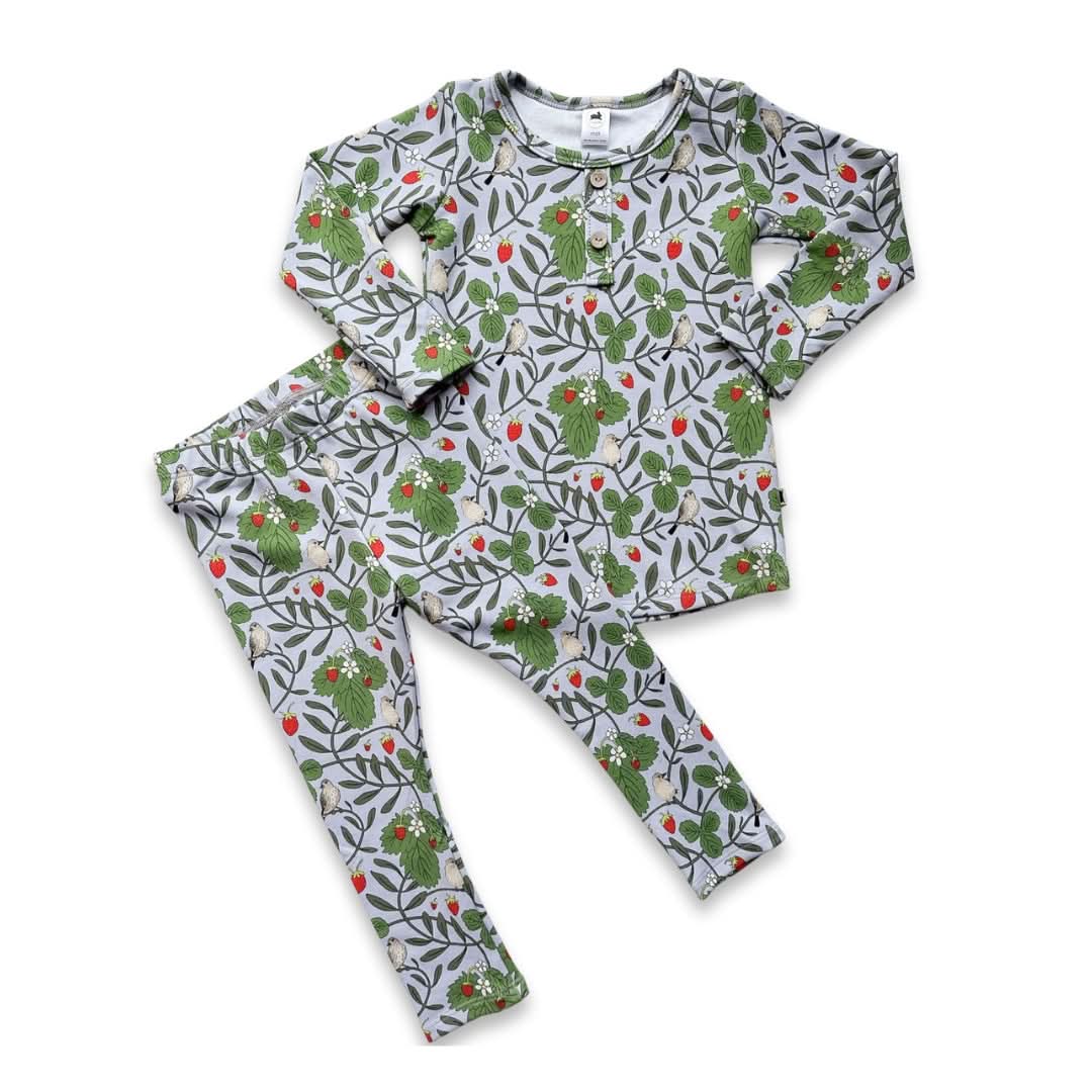 Baby/Kids' 2-Piece Bamboo Long Sleeve Henley Lounge Set — Last Call - Image 3