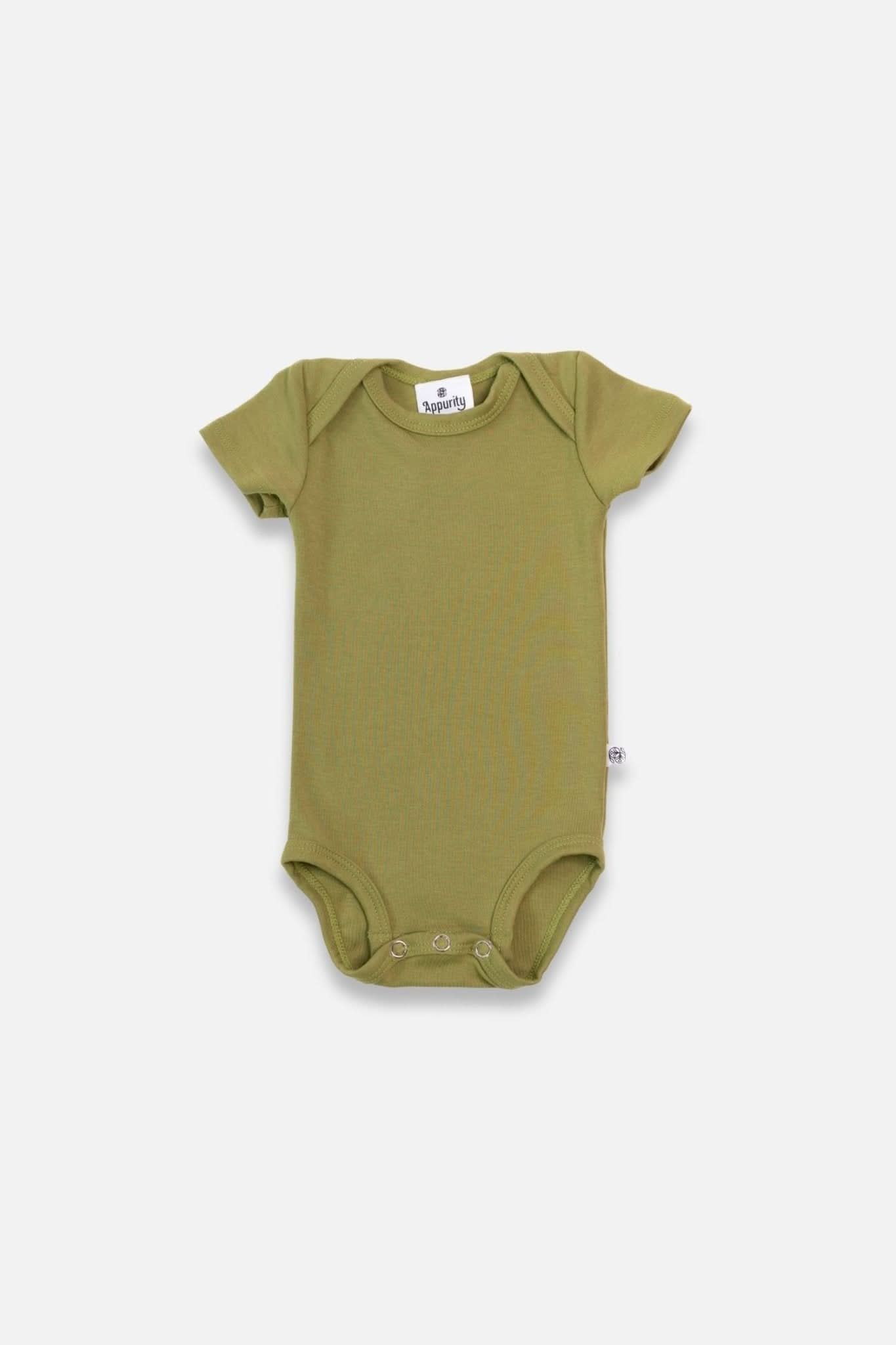 Baby Short Sleeve Bamboo Onesie — Last Call - Image 3