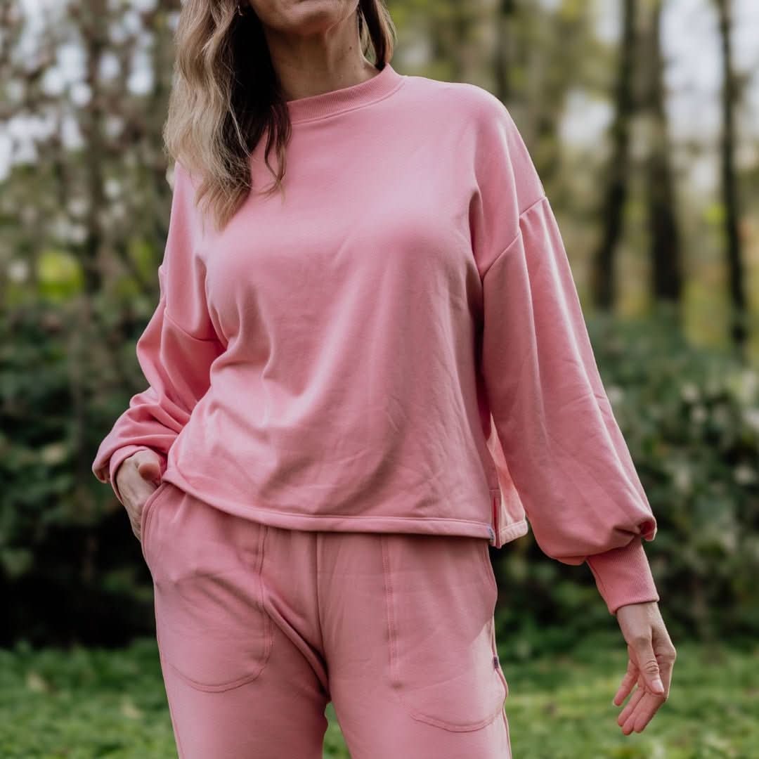 Ladies' Bamboo Fleece Cropped Pullover — Last Call - Image 4