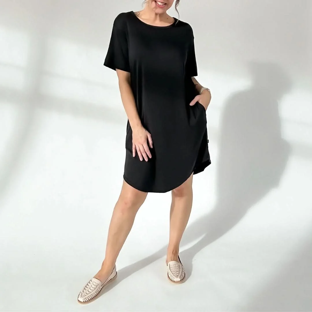 Ladies' Bamboo Winslow Dress | Black - Image 3